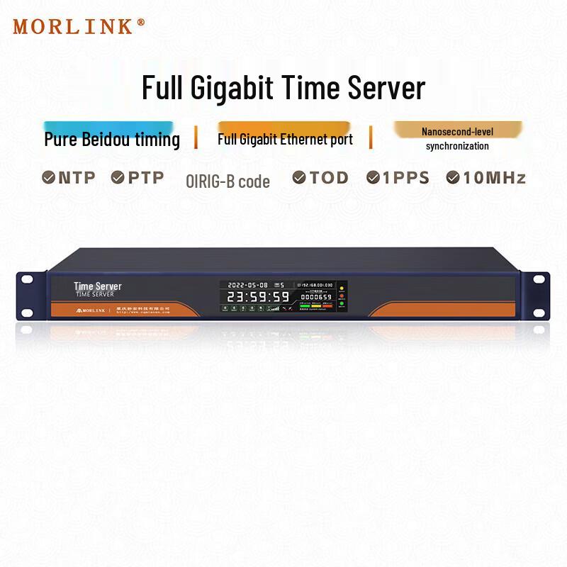 MORLINK Gigabit IEEE 1588 PTP/NTP Time Server