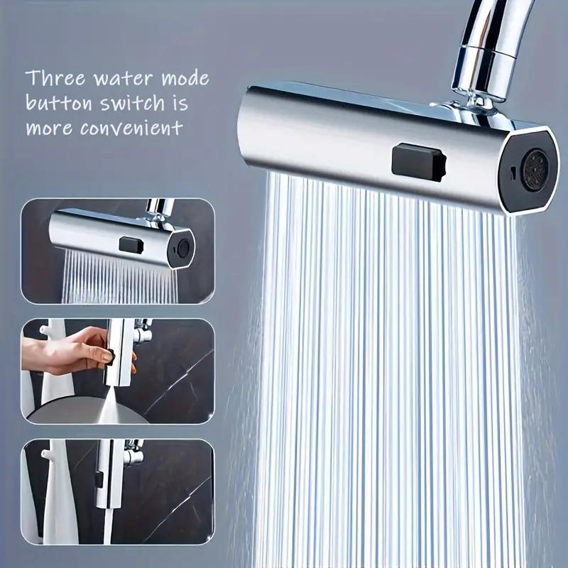 Adaptador de grifo multifuncional de 1 pieza, grifo de lavabo de baño, accesorios de repuesto para grifo de lavabo, accesorio esencial para el hogar + 5 adaptadores de grifo
