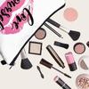 1pc Sexy Red Lips Polka Dot Pattern Printed Makeup Bag Perfect for Women Girls Travel And Vacation Storage Bag