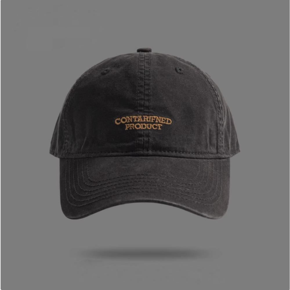 Classic Korean Cotton Baseball Cap for Men Women, Embroidery Letter Plain Vintage, Perfect for Outdoor Daily Wear Streetwear