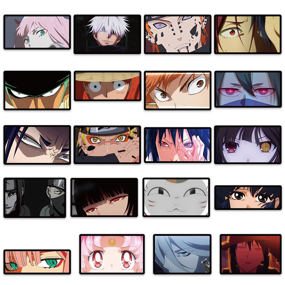Character Diy Anime Eye Stickers Personalize Your Notebook Laptop Journal Phone Water Ipad Bottle