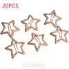 20pcs/lot 3CM Mini Star Hair Clip Kids Glitter Metal Hair Clips Barrettes Hairpins Girls Hair Accessories Headwear Styling Tools