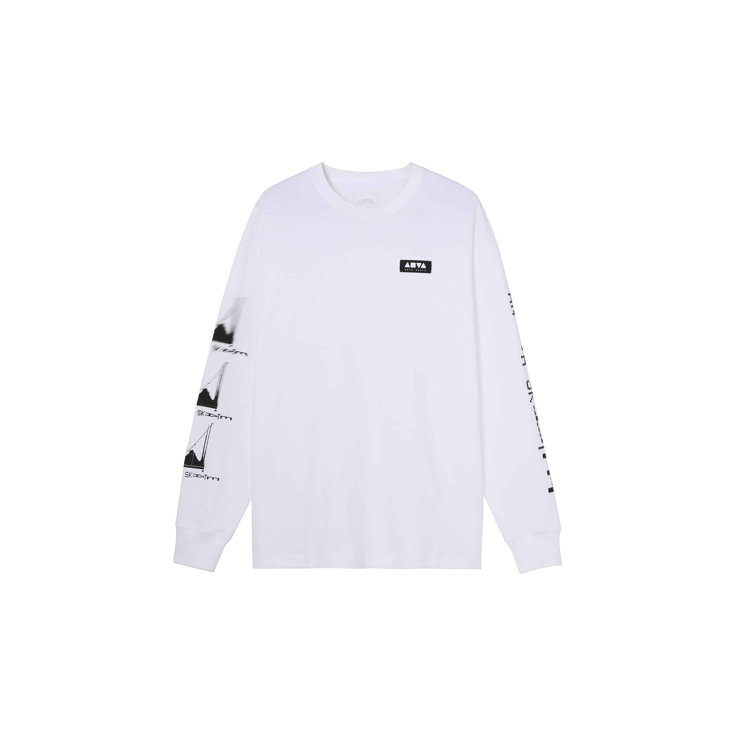 

Anta Letter Print Logo Crew Neck Knitted Casual Pullover Long Sleeve Sweatshirt Unisex sweatshirt Snow-White 172238717-1 L
