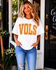 Vols Shirt Orange Polka Dot Football Tee