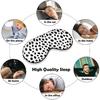 Dalmatians Dog Print Printed Sleep Eye Mask Soft Blindfold Eye Cover with Adjustable Strap Night Eyeshade Travel Nap for Men Women