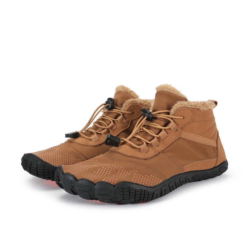 Winter Warm Laufen Barfuß Schuhe Damen Herren Gummi Hohe Stiefeletten Wasserdicht rutschfest Atmungsaktiv für Trekking Klettern