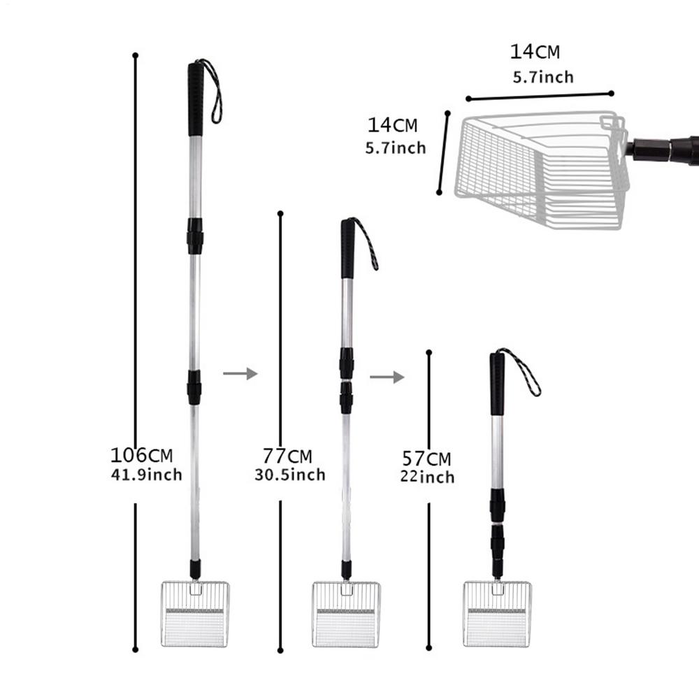 Chicken Coop Rake Retractable Cat Litter Scoop Poop Shovel Garden Separating Poop And Debris Tools Cleaning Tools