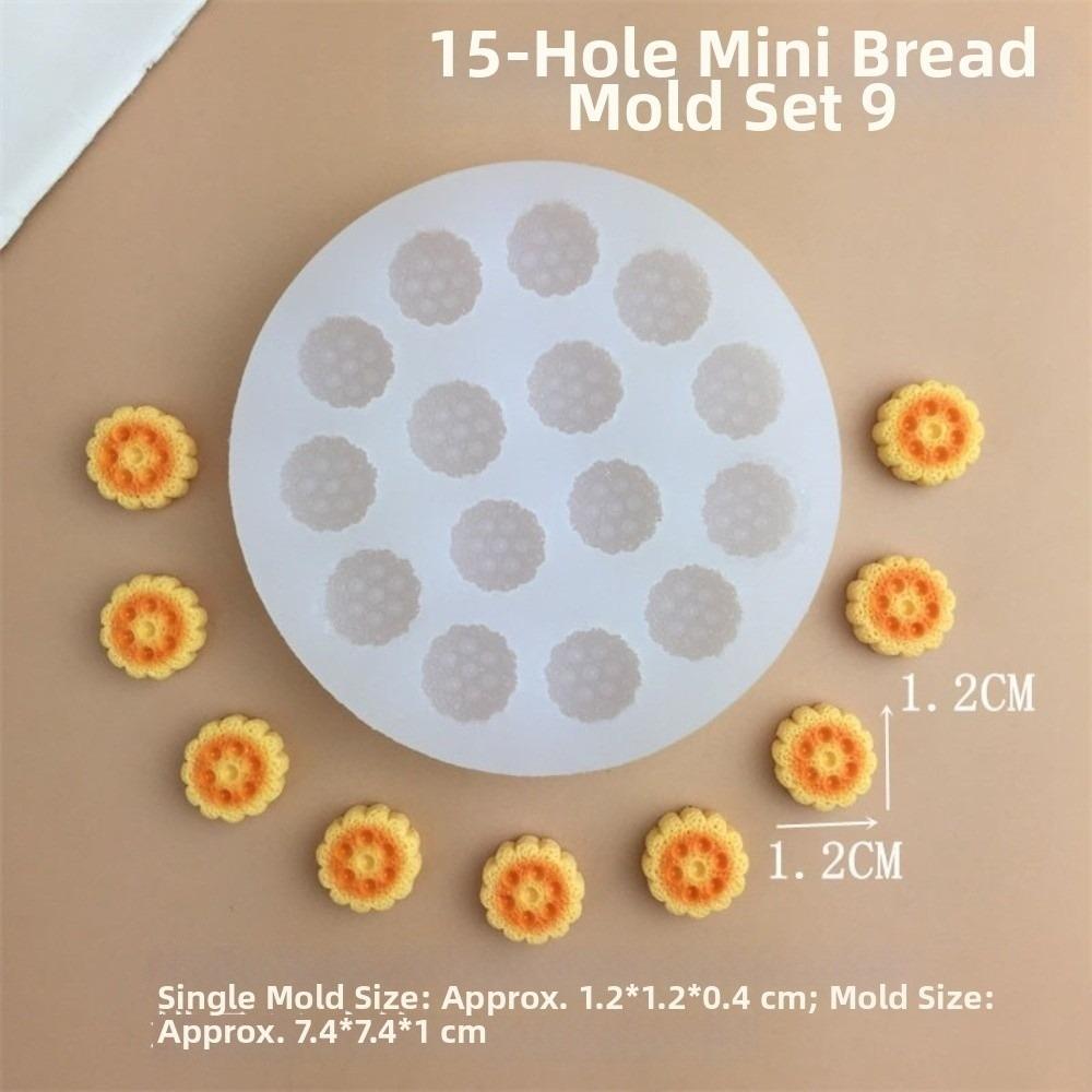 Reusable Cookie Shaped Mold Flexible Play Food Mold Baking Tool Resin Mold  Candy Making