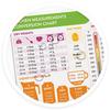 Imán de Cocina Tabla de Conversión para Medición de Alimentos Peso Líquido Temperatura Receta Herramientas de Horneado Accesorios de Libros de Cocina