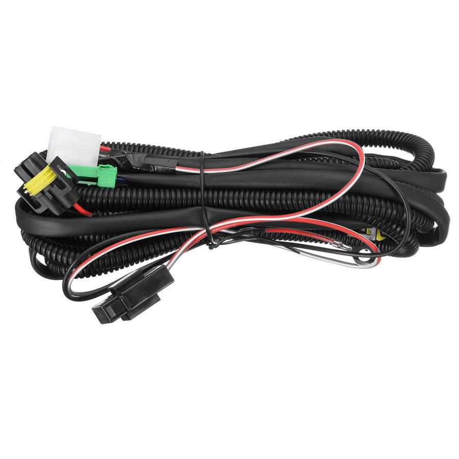 H11 Fog Light Wiring Harness LED Indicator Switch Car Relay For Acura Ford Honda