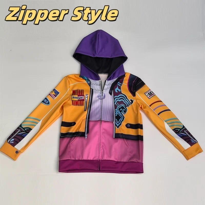 Kids Rumi Jacket Demon Hunter of KPop Cosplay Costume Children Child Girls Hoodies Disguise Roleplay Fantasia Clothing