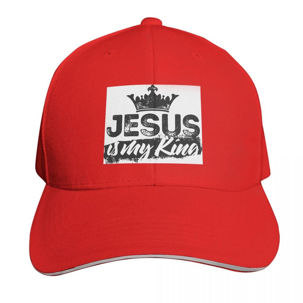 Jesus Is My King Christian Faith Catholic Cap Fashion Casual Baseball Caps Adjustable Hat Hip Hop Summer Unisex Baseball Hats