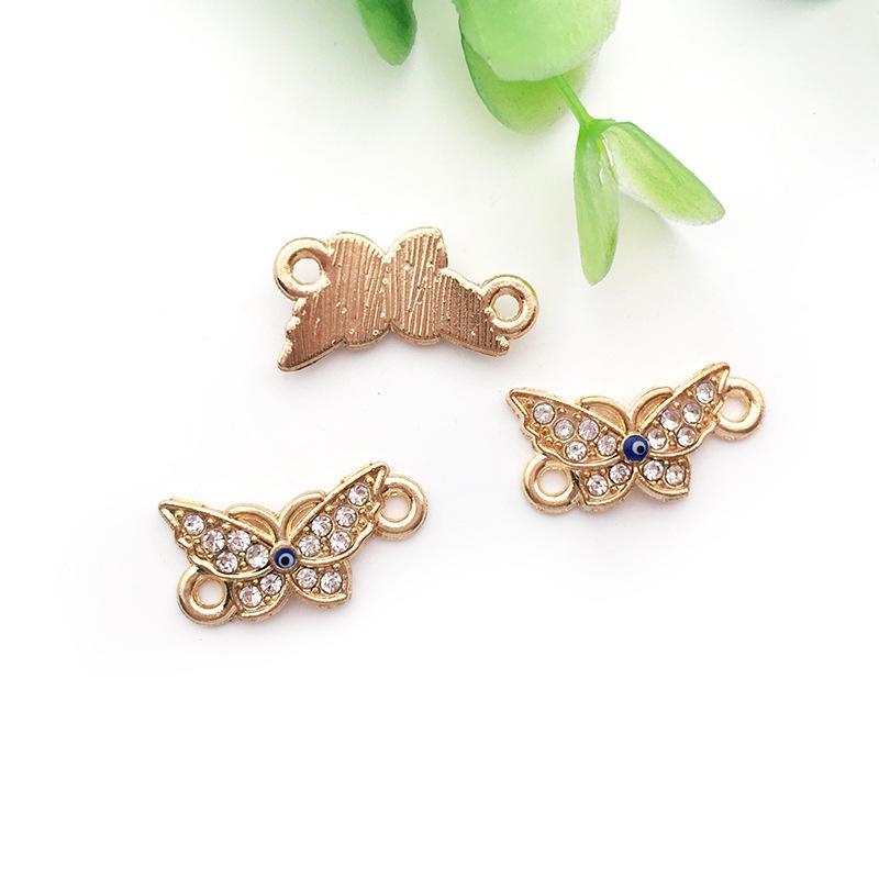 Evil Eye Charms with Butterfly & Starfish Connectors for DIY Jewelry Bracelets & Necklaces