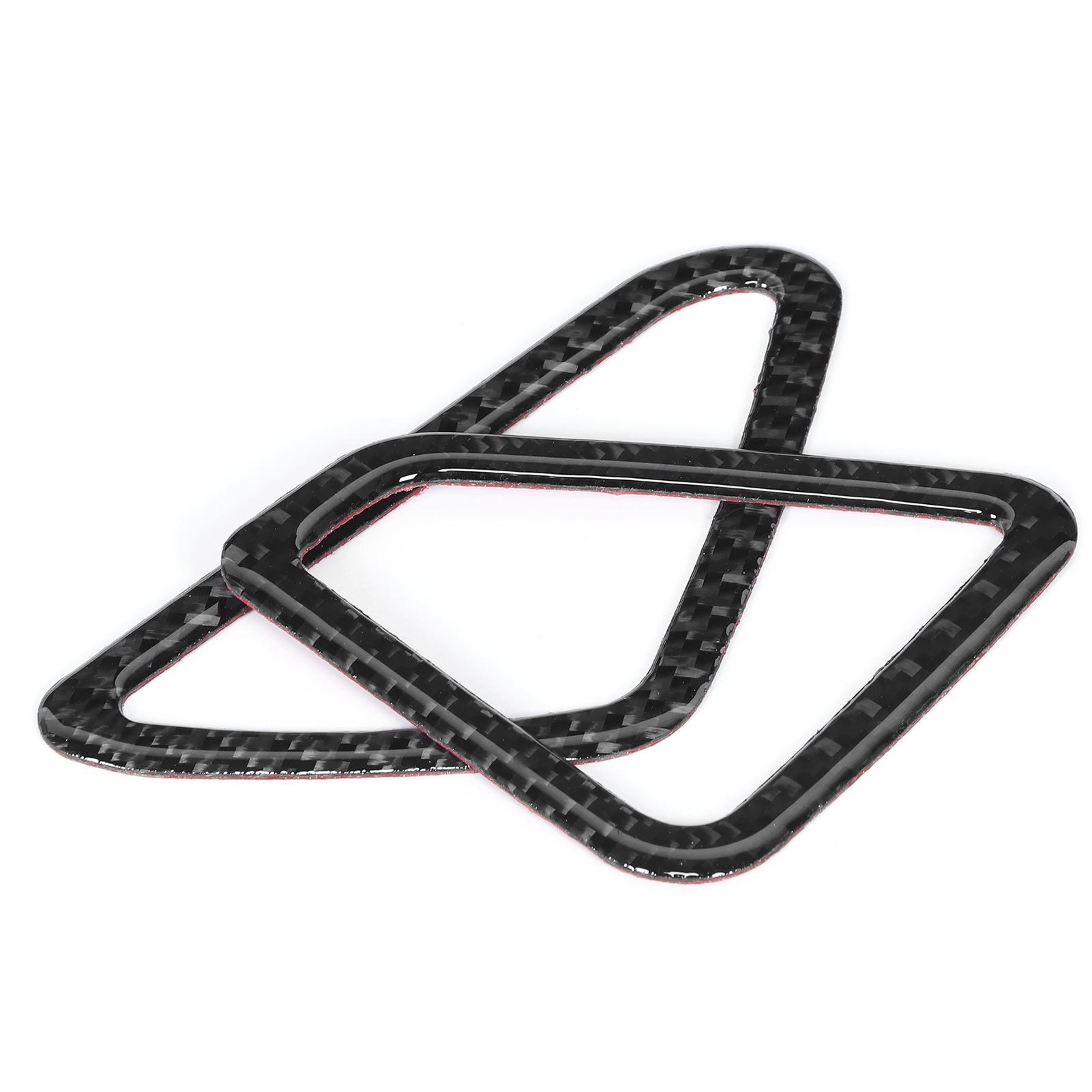 

2Pcs Dashboard Air Vent Outlet Cover Trim Carbon Fiber Sticker Fit for X5 X6 F15 F16 14‑17 RHD