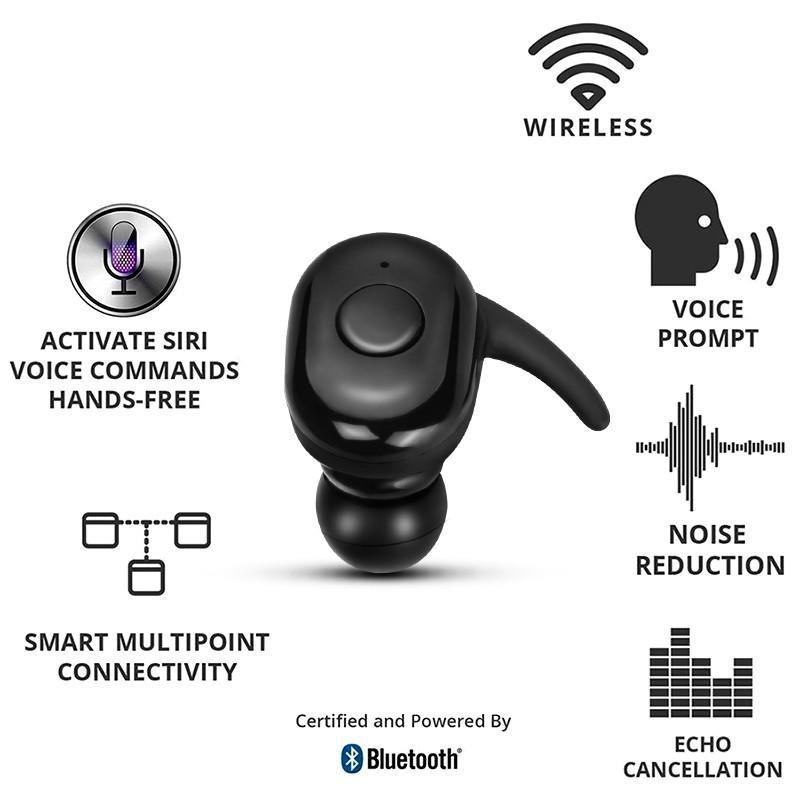 TWS Wireless BT Headset Sport In-Ear Stereo Mini Ohrhörer Kopfhörer mit Ladebox