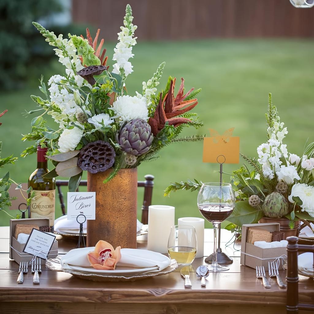 25 Pcs 3D Butterfly Business Cards Gold Business Cards Laser Cut Design Table Cards Guest Name Table Setting Reception Food Logo