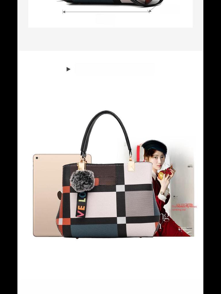 2024 Einteilige Damenhandtasche - Neuer koreanischer Stil, Schlichte Mode, Europäische & Amerikanische Lässige Schulter-Umhängetasche