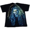 Vintage ROB ZOMBIE AOP Mens XL Black 90s Hellbilly Single Stitch T-shirt REPRINT