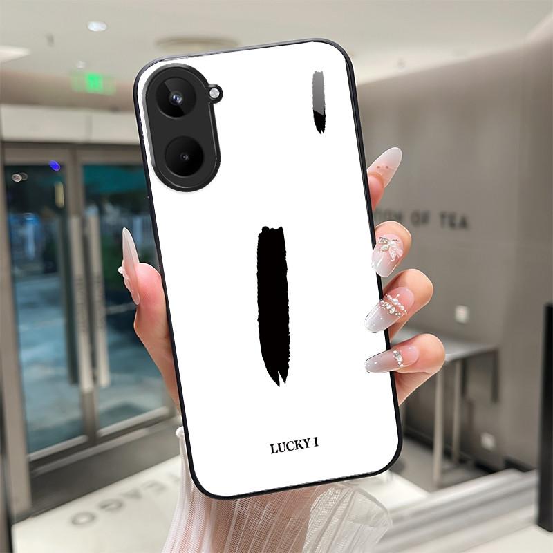 Case For Realme 10 Pro Plus 4G 5G Lucky Letters Back Cover Capa For Realme10 10Pro 10Pro+ Tempered Glass Soft TPU Protect Fundas