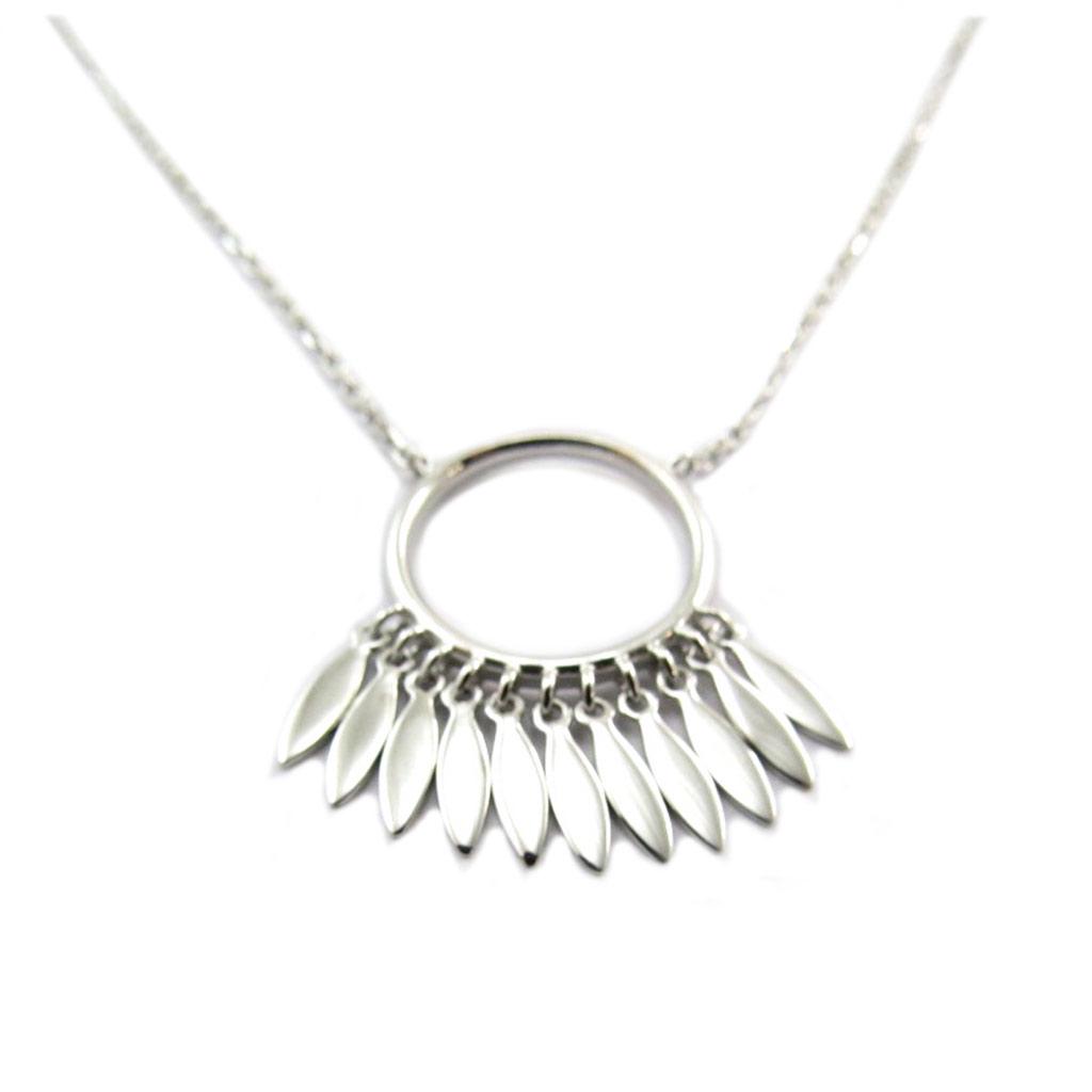 

Les Trésors De Lily [P9271] - Collier argent Boho argenté rhodié - 23x15 mm