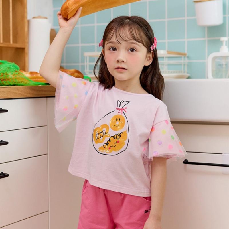 [lilypuri] Rainbow DoT T shirT  2color 