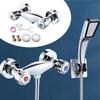 For Bathroom Bathroom Kitchen Tap Dual Handle Faucet Shower Experience Chrome Finish Water Anti-Reflux Feature