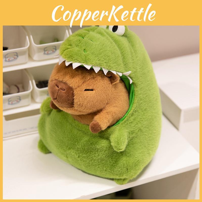 Cartoon Turn Crocodile Capybara Plush Toy Cute Girl Child Detachable Gift Doll