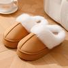 Cotton slippers medium help winter bag and indoor home warmth plush cotton shoes winter