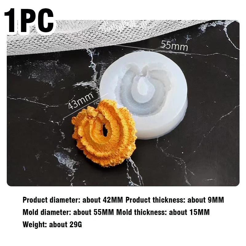 Stampo in Silicone per Biscotti Fai da Te Stampo Circolare per Ciambelle Stampo in Resina Strumenti per Decorare Biscotti al Cioccolato Stampini per Pasticceria Candele Decorazione Torta
