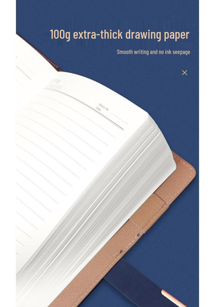 Custom Logo A5 Business Diary Gift Set: Employee Souvenir Notebook in Gift Box