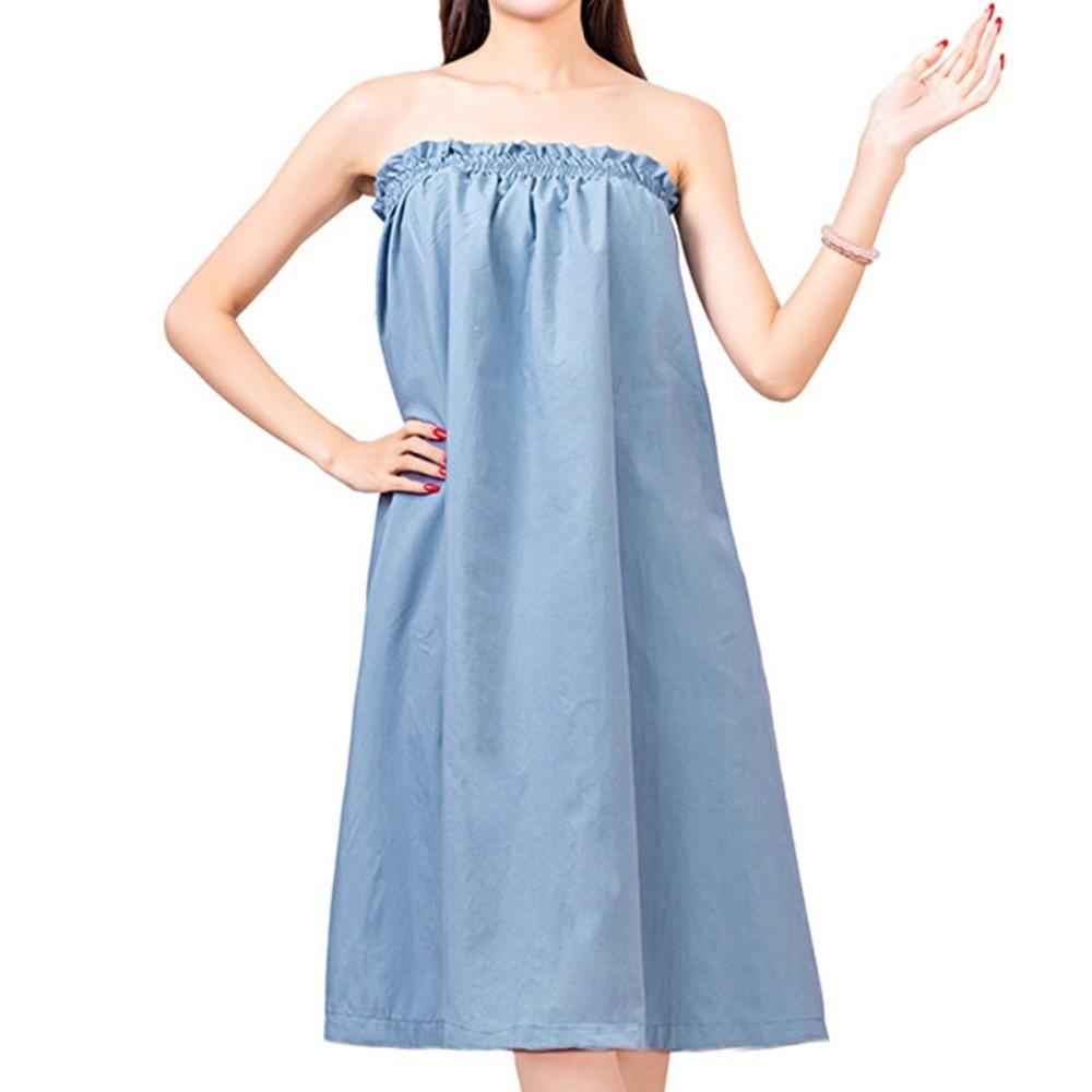 

Comfortable Flexible Bust Support Bath Skirt Strapless Wearable Shower Towel Quick-Dry Absorbent Sauna Towels Beauty Salon синій