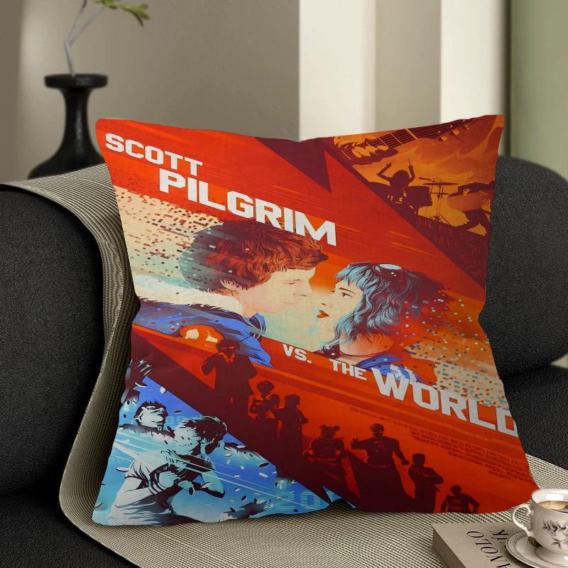 Scott Pilgrim Vs. The World Cushion Cover Pillowcase Upholstery Sofa Throw Pillow Home Decor Pillowcas