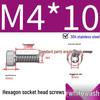 304 Stainless Steel Hex Socket Head Cap Screws, Cylindrical Head, DIN912.