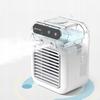 Mini Air Conditioner Desk Fan Quiet Water Cooler 500Ml Led