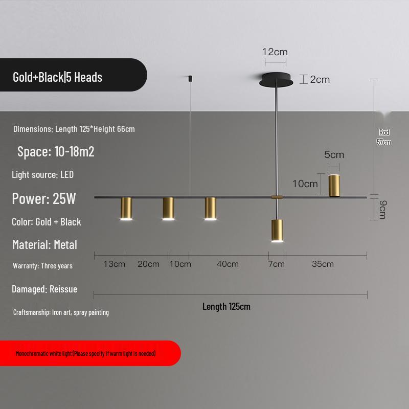Nordic Modern Minimalist Long Strip Spotlight Fixture for Dining Room, Living Room, or Bar Counter.