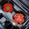 Car Water Coaster 2.36inch Universal Non-Slip Coaster Car Cup Holder Coaster Double-Sided Fruit Design