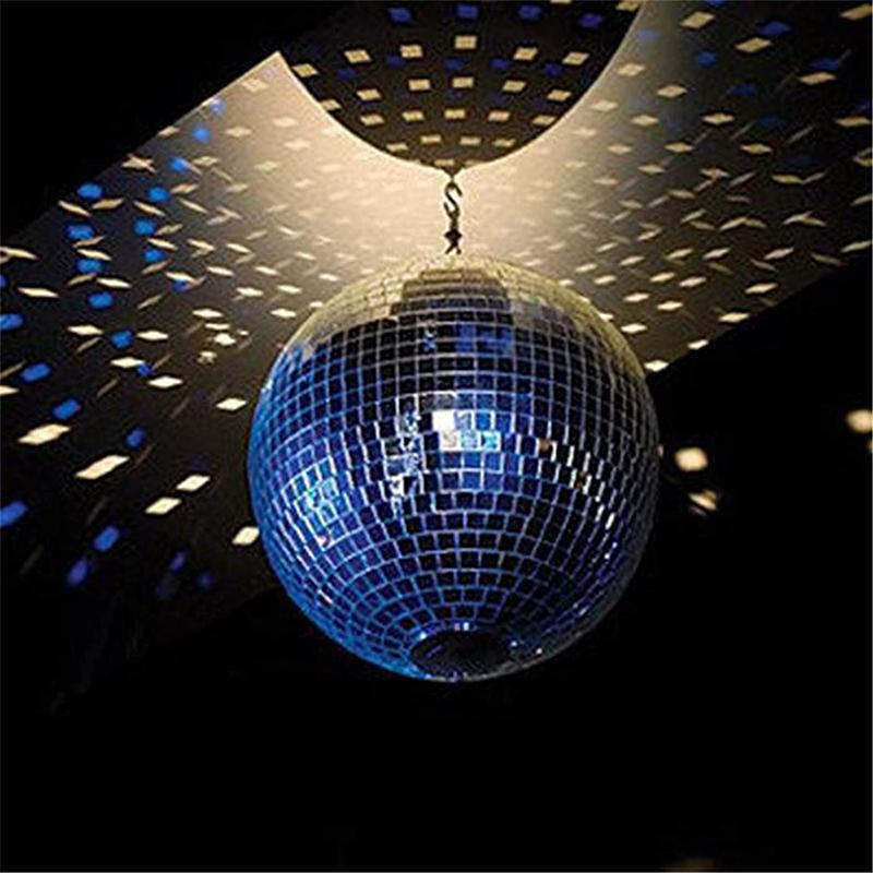 Reflective Glass Rotating Mirror Ball For Disco DJ Mirror Reflection Glass Ball Light For Christmas Party 8D