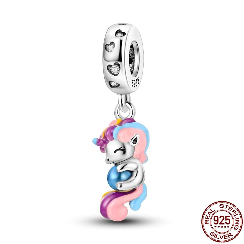 Copper Couple Lovers Sisters The Swing Pendant Charms Fit Original Bracelet Diy Bead Women Jewelry Gift