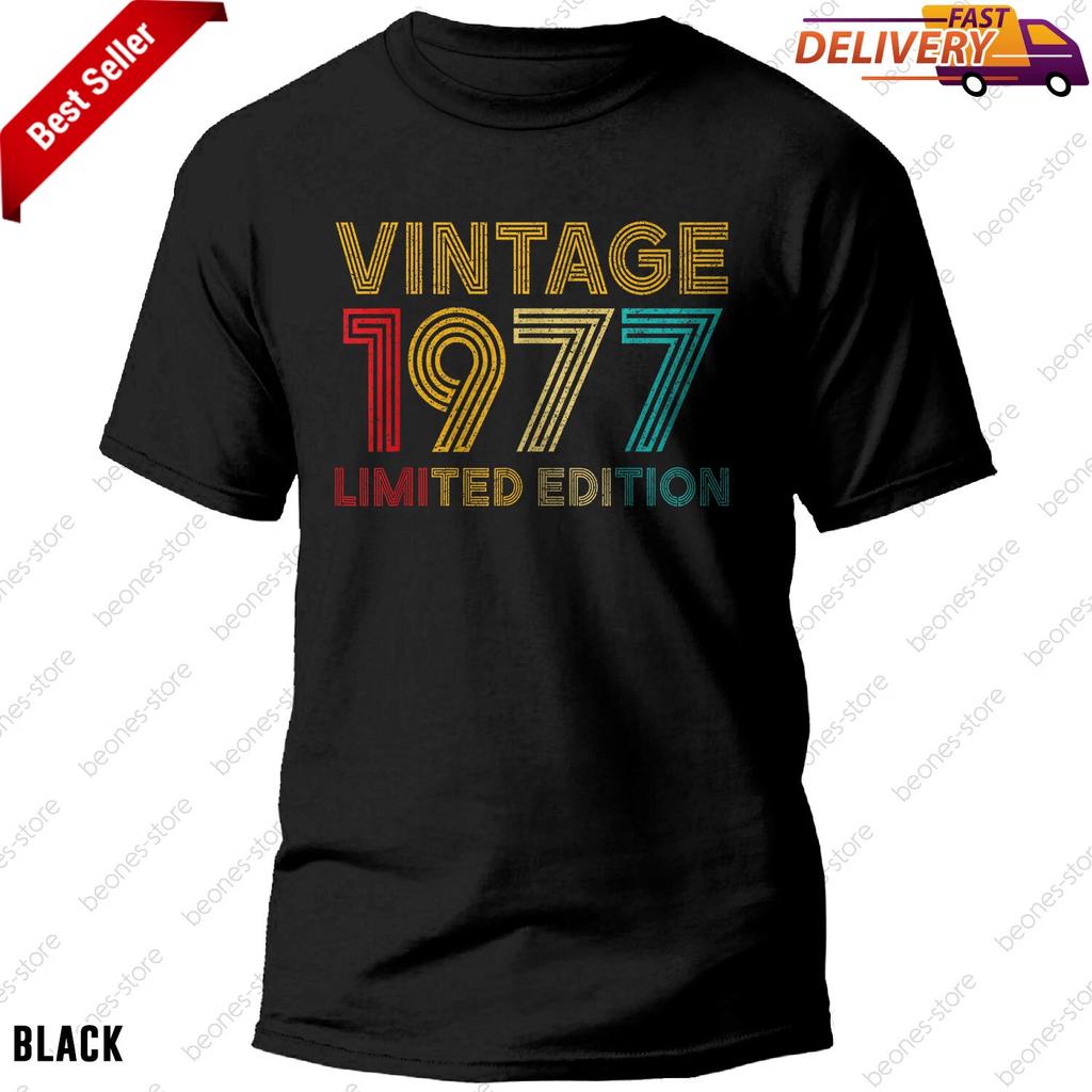 Vintage 1977 T-shirt Celebrating 45th Birthday Limited Edition Gift for 45-Year-