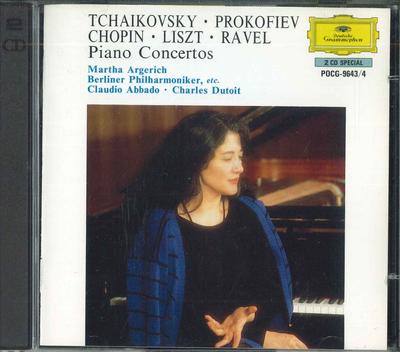 CD ARGERICH - Tchaikovsky, Chopin, Liszt, Ravel,  POCG96434 POLYDOR 1995 Japan Classical Used