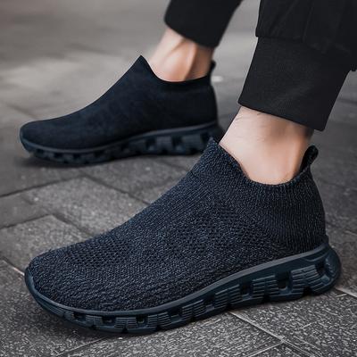 Leichte Fußschuhe mit weicher Sohle, vier Jahreszeiten Dämpfung Sportschuh zum Gehen, große Socken und Schuhe