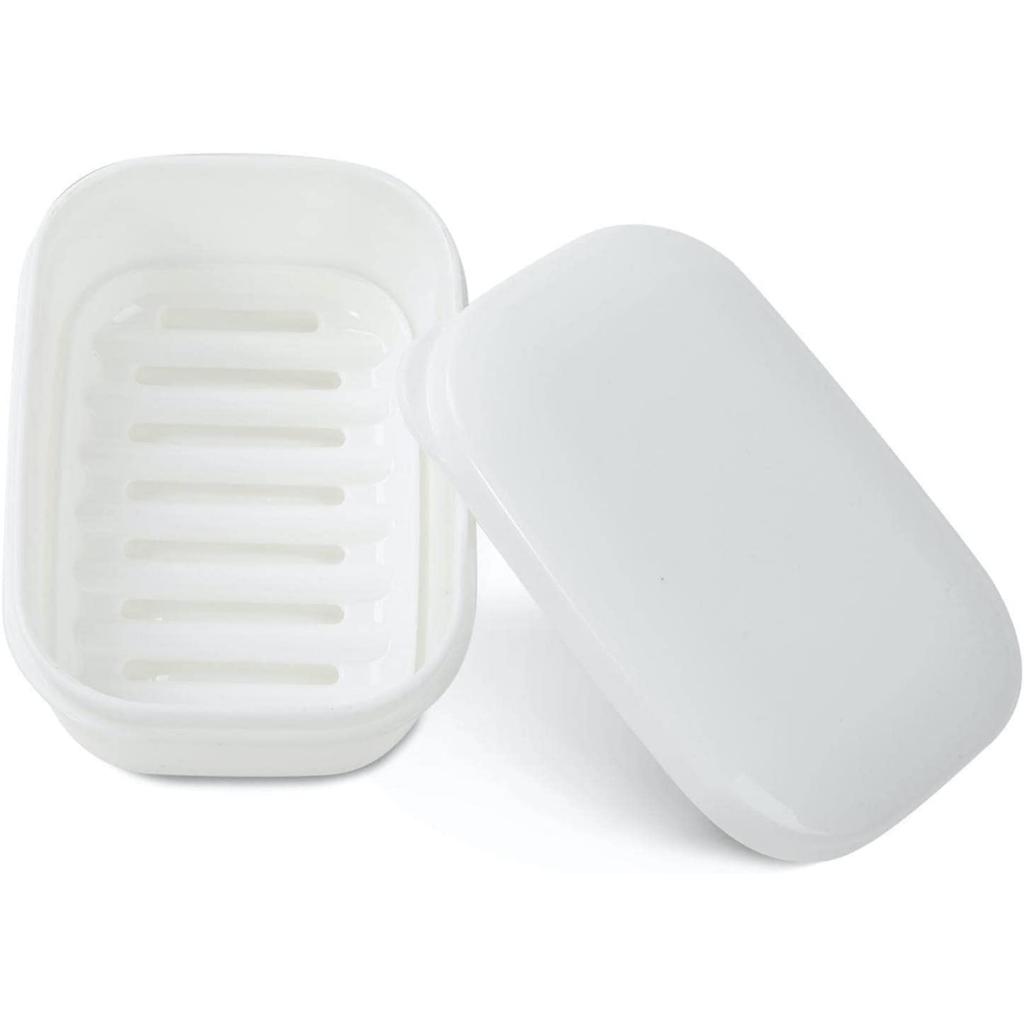 1PC Leak-proof Travel Soap Box Splash-proof and Clutter-free, Ultra-portable and Compact Design, Durable Rectangular Soap Box with Safety Buckle Cover