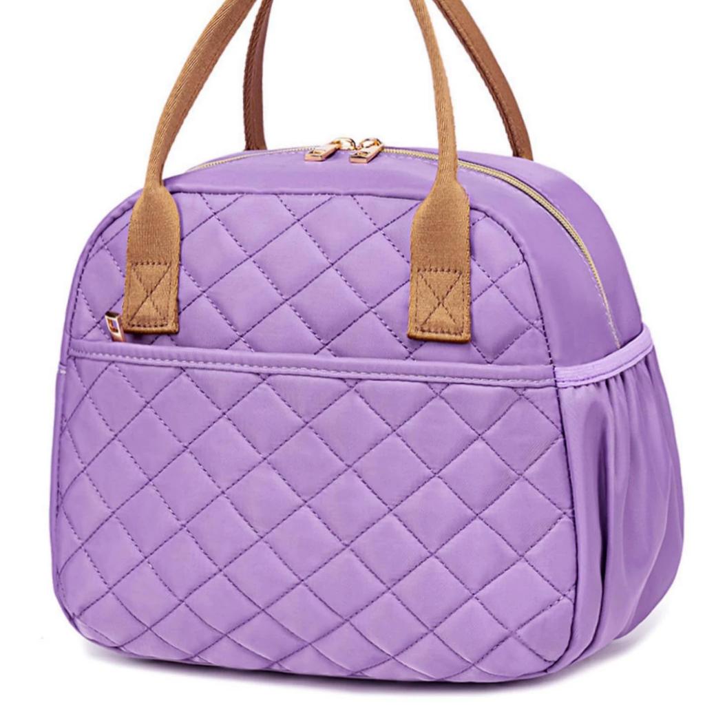 Damen Isolierte Lunchtasche Brotdose Kühltasche Thermisch Auslaufsicher Gesteppt Wiederverwendbar Lunch-Tragetasche für Arbeit Schule Reisen Picknick