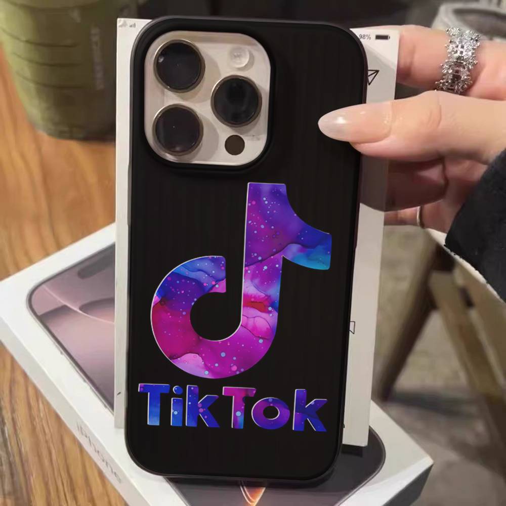 T-TikTok-K For IPhone 17 16 15 14 Plus 13 12 11 Pro Max With Shockproof Protective Phone Cover