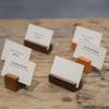 Walnut/Beech Wood Card Holder - Simple Style Photo and Menu Display Base