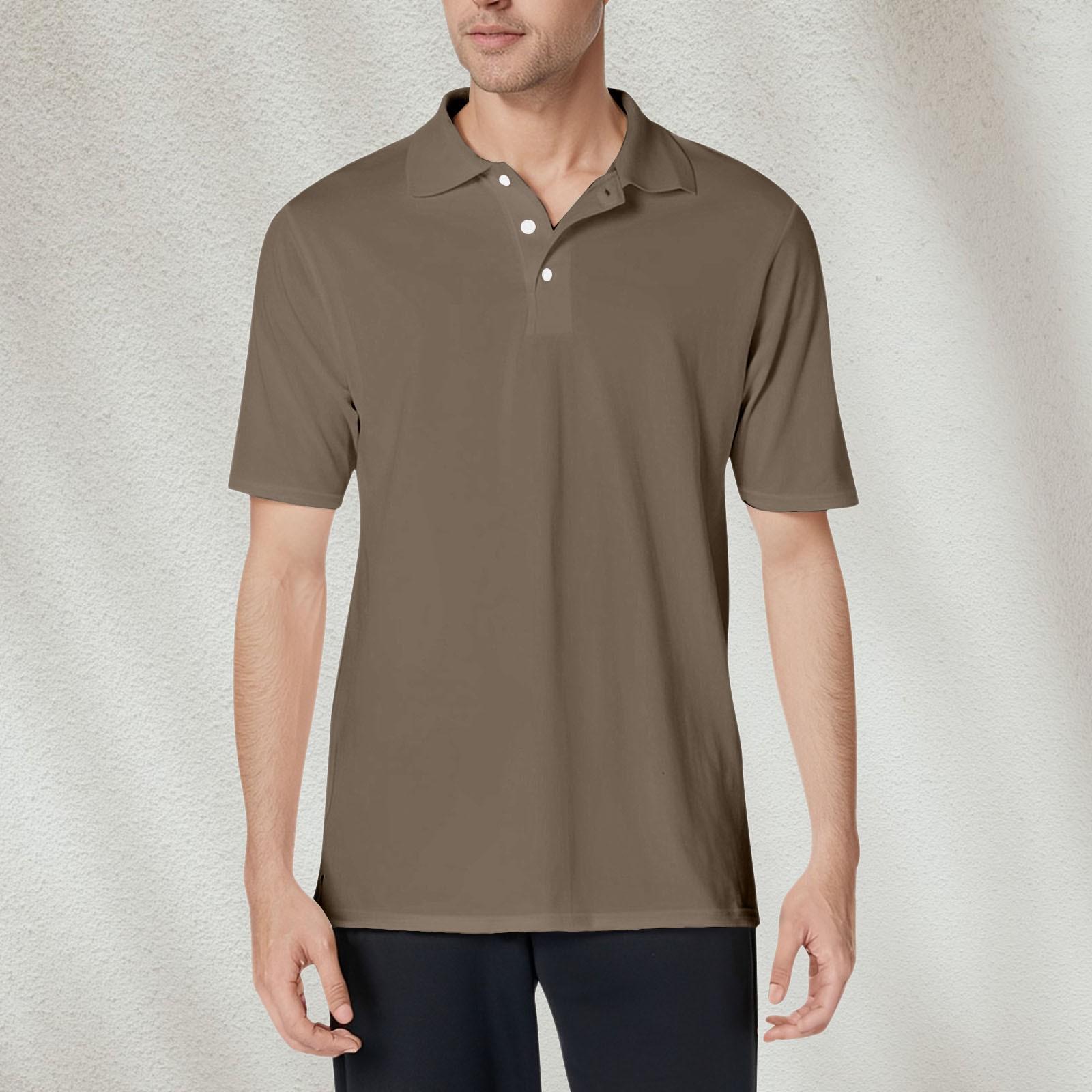 

Мужская рубашка с коротким рукавом из мягкого хлопка и воротником L