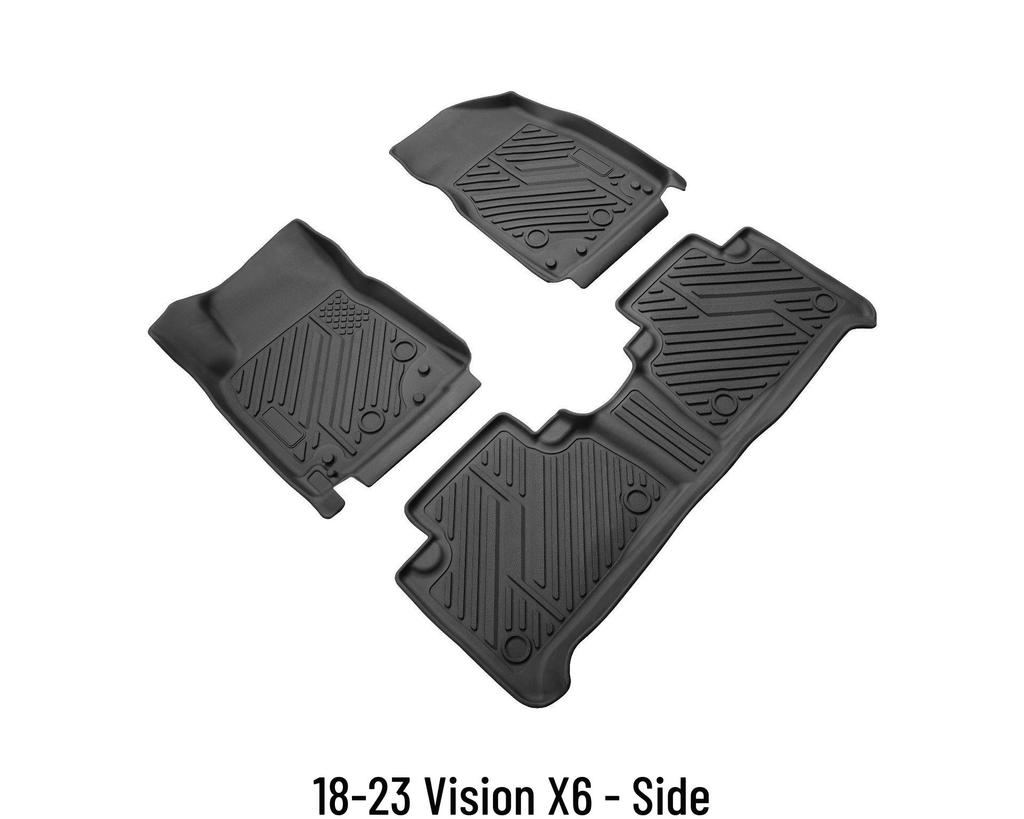 Vision X6 3D High Edge TPE Floor Mats (2018-2023) - Eco-friendly Interior Protection