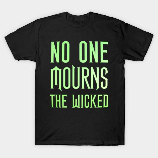 

Men Black Print T-shirt No One Mourns The Wicked No-Cut Transfer Paper Print Cotton Tshirt M чорний