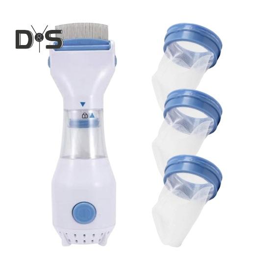 Pet Hair Flea Remover Pet Comb Stainless Steel Teeth Combs Vaccum Comb Cooties Louse Catcher Deworm Device for Small Medium Large Pets