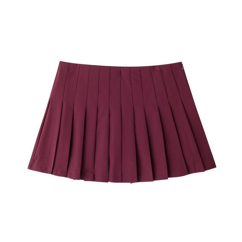 Kaslead New Arrival Women's Fashion Style Stylish Simple and Versatile Wide Pleated Culottes 3152544